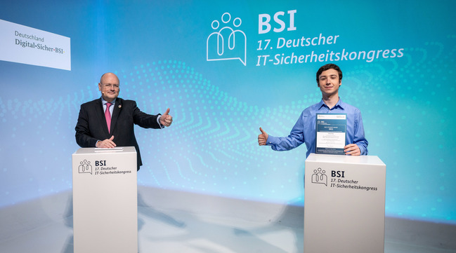 Best Student Award auf dem 17. Deutschen IT-Sicherheitskongress